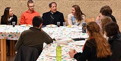 Bishop Solis visits Newman Center at USU