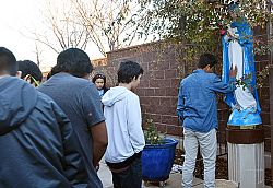 Youth learn about Our Lady during Marian day