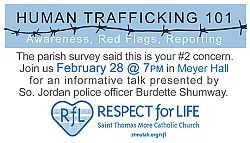 Presentation to educate about human trafficking