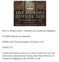 'Bishop's Dinner', nutriendo los corazones y  las almas