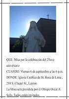 Parroquia celebrará un cuarto de Siglo