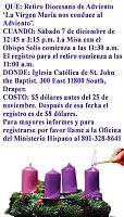 Retiro Diocesano de Adviento, Un llamado a seguir el ejemplo de la Vírgen María