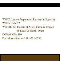 Upcoming faith formation events in Spanish
