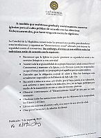 Iglesias publican Aviso para quienes asistan a Misa
