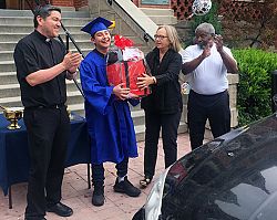 Kearns-St. Ann School holds drive-by graduation
