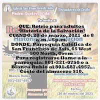 Parroquia de San Francisco de Asís ofrece varios retiros de Cuaresma en línea y en persona
