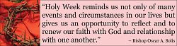 Holy Week Message from Bishop Oscar A. Solis