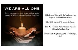 Servicio de Oración en la Catedral de  la Magdalena honrará a los indigentes fallecidos