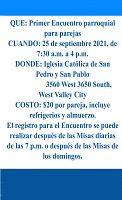 Parroquia planea su primer encuentro parroquial para parejas
