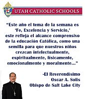 Semana nacional de Escuelas Católicas: Mensaje del Obispo Solis
