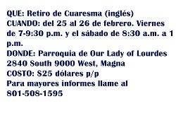 Parroquia ofrece tres eventos para cultivar la Fe Cristiana, todos están invitados 