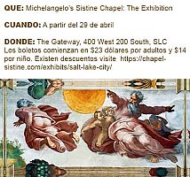 Exhibición de la Capilla Sixtina llega a  Salt Lake City 
