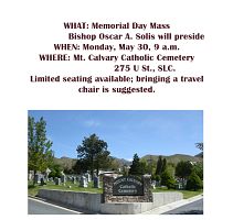 Salt Lake's Catholic cemetery celebrates 125 years: Memorial Day Mass will be at Mount Calvary on May 30