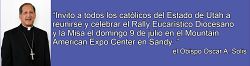 El Obispo Solís invita a los fieles al Rally  Eucarístico el 9 de julio