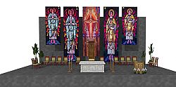 Eucharistic Rally Mass space will offer familiar look, reflecting Cathedral of the Madeleine interior