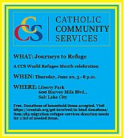 Journeys to Refuge event, hosted by CCS, will highlight experiences of refugees
