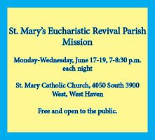St. Marys to host eucharistic revival parish mission