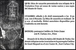 Reliquias llegan a Utah para una Misa especial de sanación