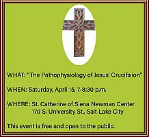 Presentation will offer details of Christs pysical suffering during the Passion 
