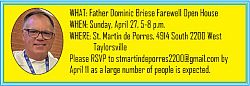 Farewell planned for Fr. Dominic Briese, OP