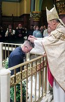 Bishop Oscar A. Solis in homily at Easter Vigil: We are here to be with Christ