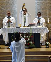 Newly ordained Father Kenneth Parsad offers Thanksgiving Mass
