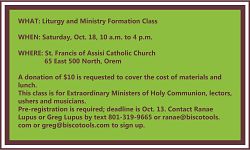 Upcoming liturgical training for ministers aims to encourage vibrant worship in the diocese