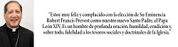 Declaración del Reverendísimo Oscar A. Solis, Obispo de Salt Lake City, sobre el Papa León XIV