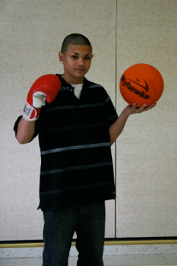 Young boxer is a role model for elementary youth