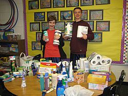St. Vincent's School makes care packages 