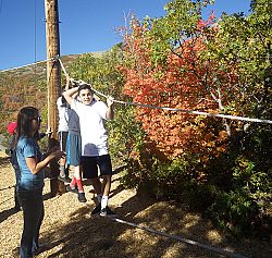 Retreat for KSA 8th-graders teaches team building