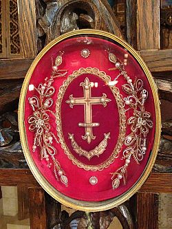 Reliquia de la Santa Cruz en la Catedral de la Magdalena 