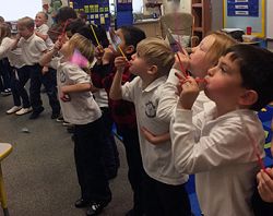 Hands-on engineering projects using STEM objectives stimulate learning across the grades at St. Joseph Elementary