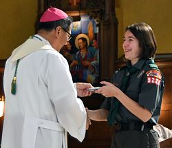 St. Olaf young woman first in Utah to receive Catholic Scouting award that encourages a Christian life