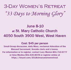 Women's retreat to focus on 'Morning Glory'