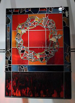 Art from WWII rubble promotes peace