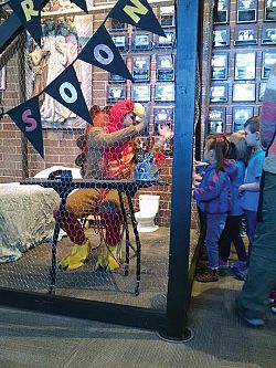 Principal  Serves as Turkey to Raise Funds