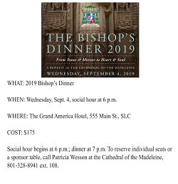 Deacon Owen Cummings to speak at Bishop's Dinner