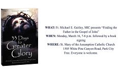 Fr. Michael Gaitley to speak on new book in Park City