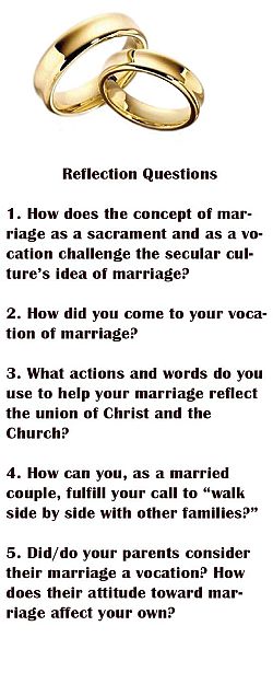 The Vocation of Marriage Is A Couple's Response to God's Call