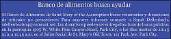 Banco de alimentos de parroquia solicita voluntarios y donaciones