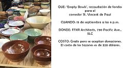 Dé de comer al hambriento a través de los Empty Bowls

