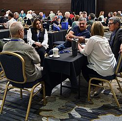 Bishop Solis leads reflections at deacons retreat