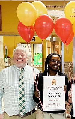 Judge Memorial Catholic High School salutatorian is first-generation college student