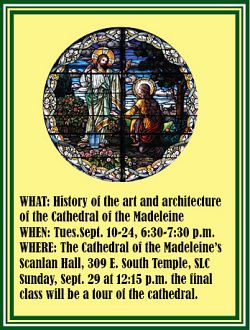 Classes to focus on art and architecture of cathedral