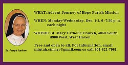 Dominican sister to lead Advent parish mission